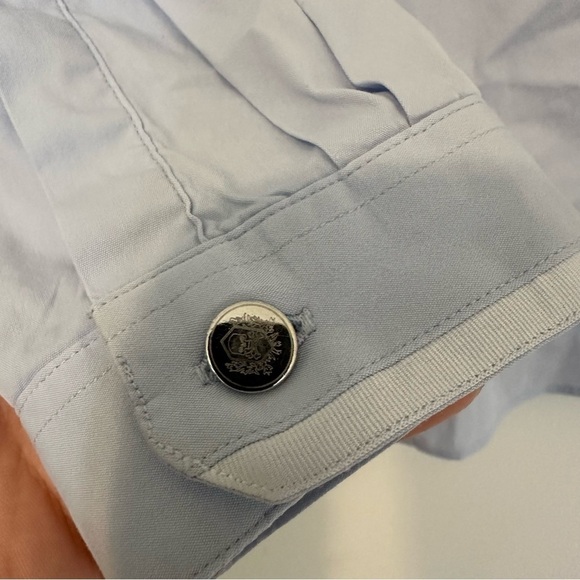 The Kooples Men’s Button Down Fitted Shirt Size Large Light Blue - Picture 6 of 11